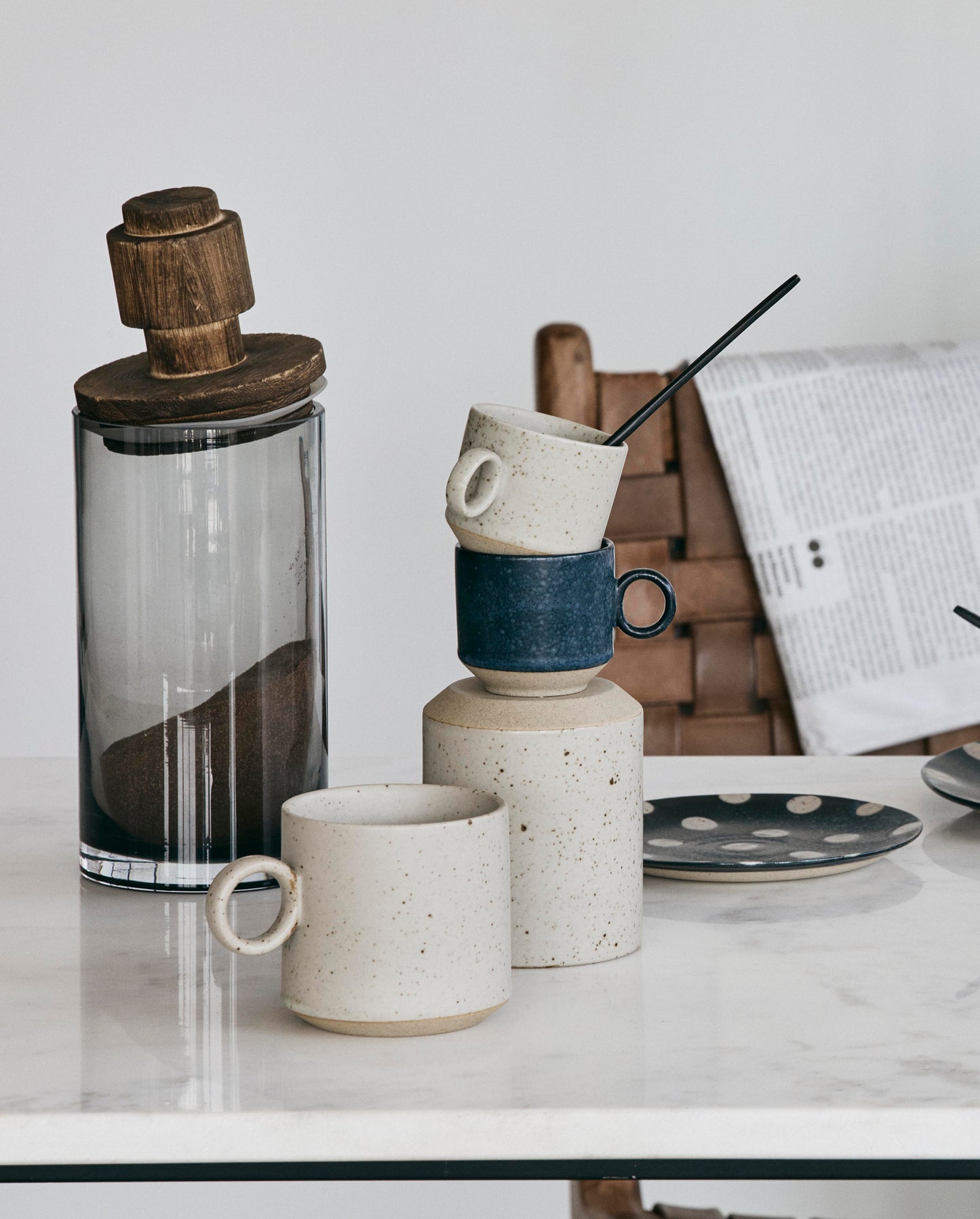 GRAINY espressokop - mørkeblå