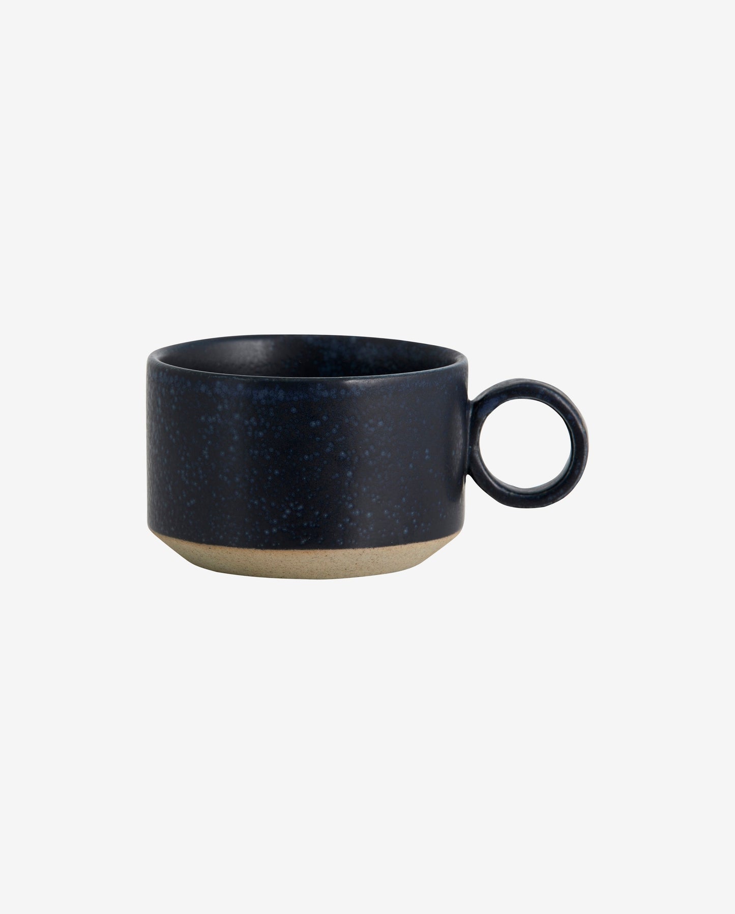 GRAINY tea cup w. handle - dark blue