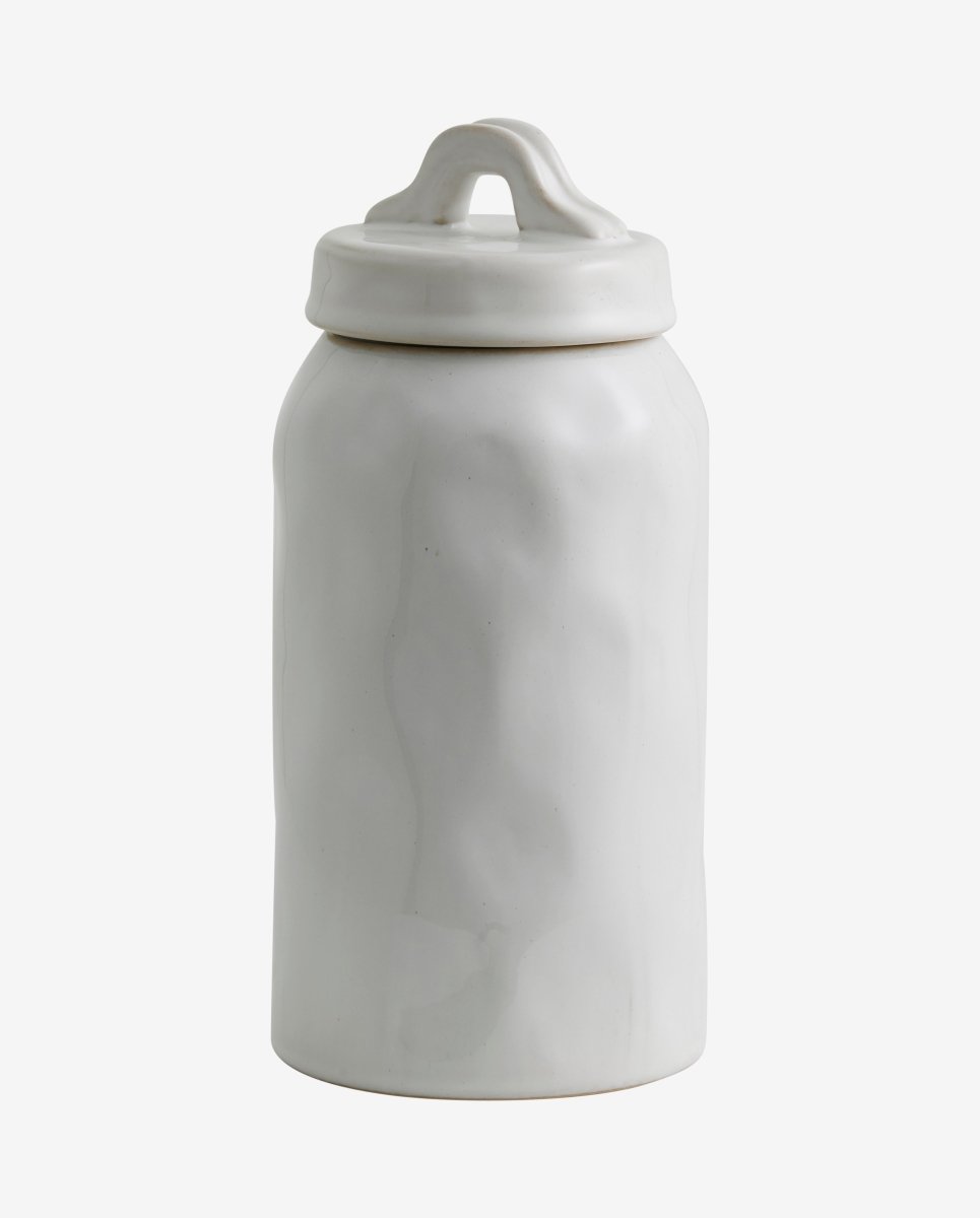 LULO opbevaringskrukke h23 cm - hvid - nordal.dk