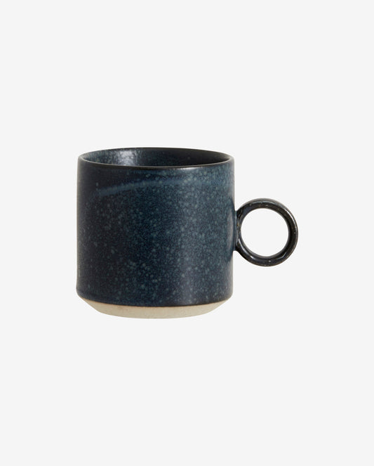 GRAINY cup w. handle - dark blue